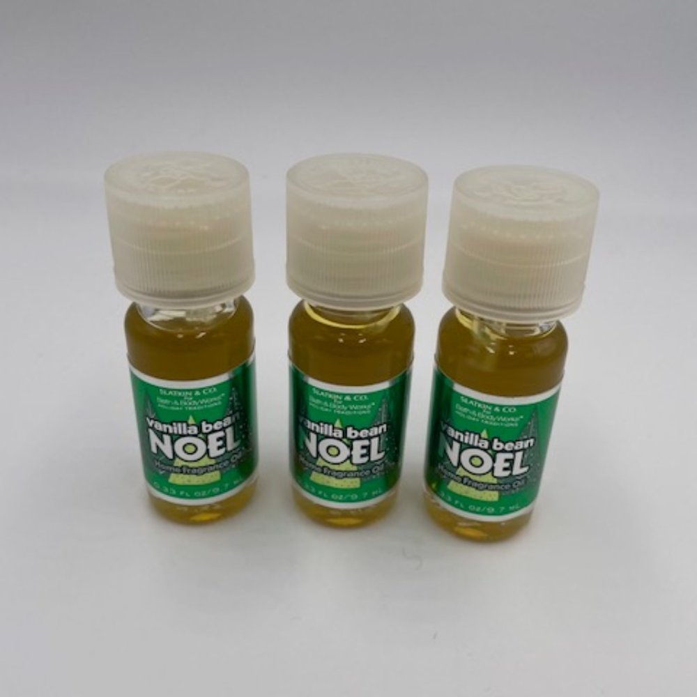 Slatkin & Co BBW Frangrance Oil Set x3, Vanilla Bean Noel Scent, Retired & HTF